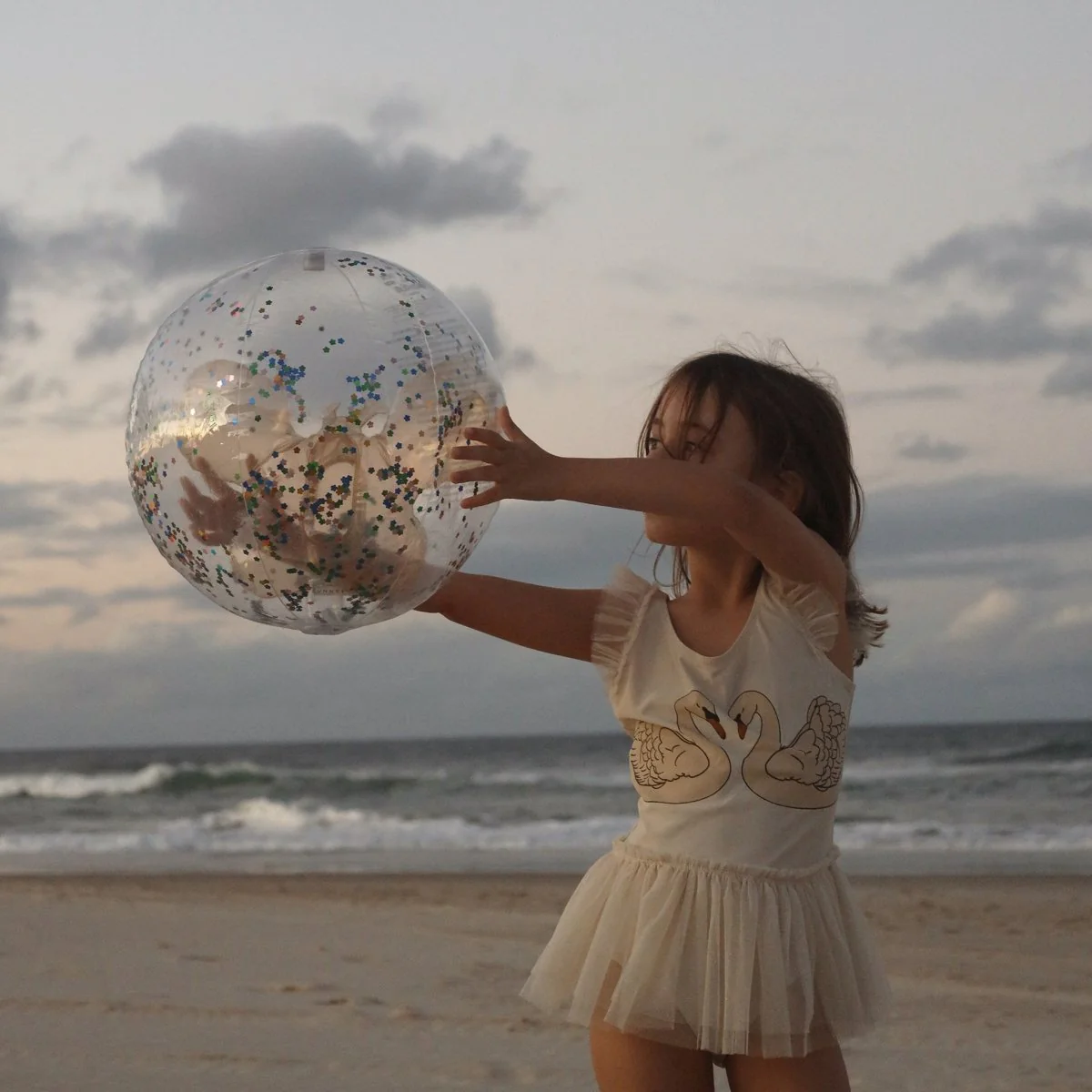 3D Inflatable Beach Ball - Cotton Candy - Image 2