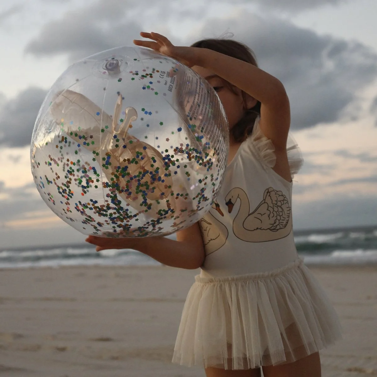3D Inflatable Beach Ball - Cotton Candy - Image 3