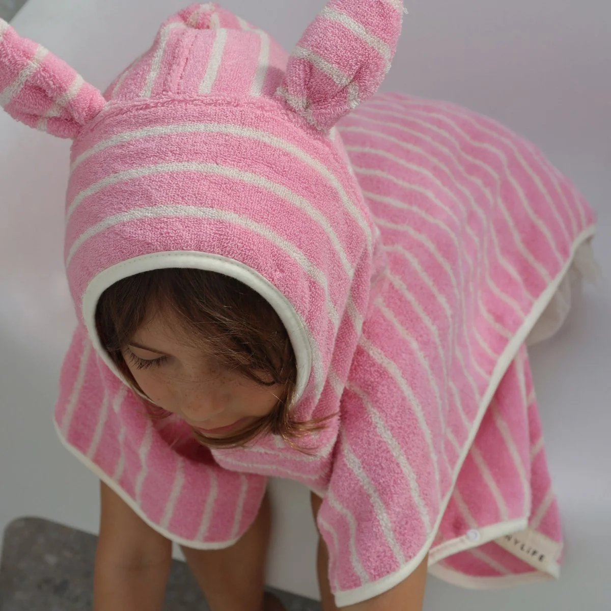 Kids Hooded Towel  - Cotton Candy - Image 3