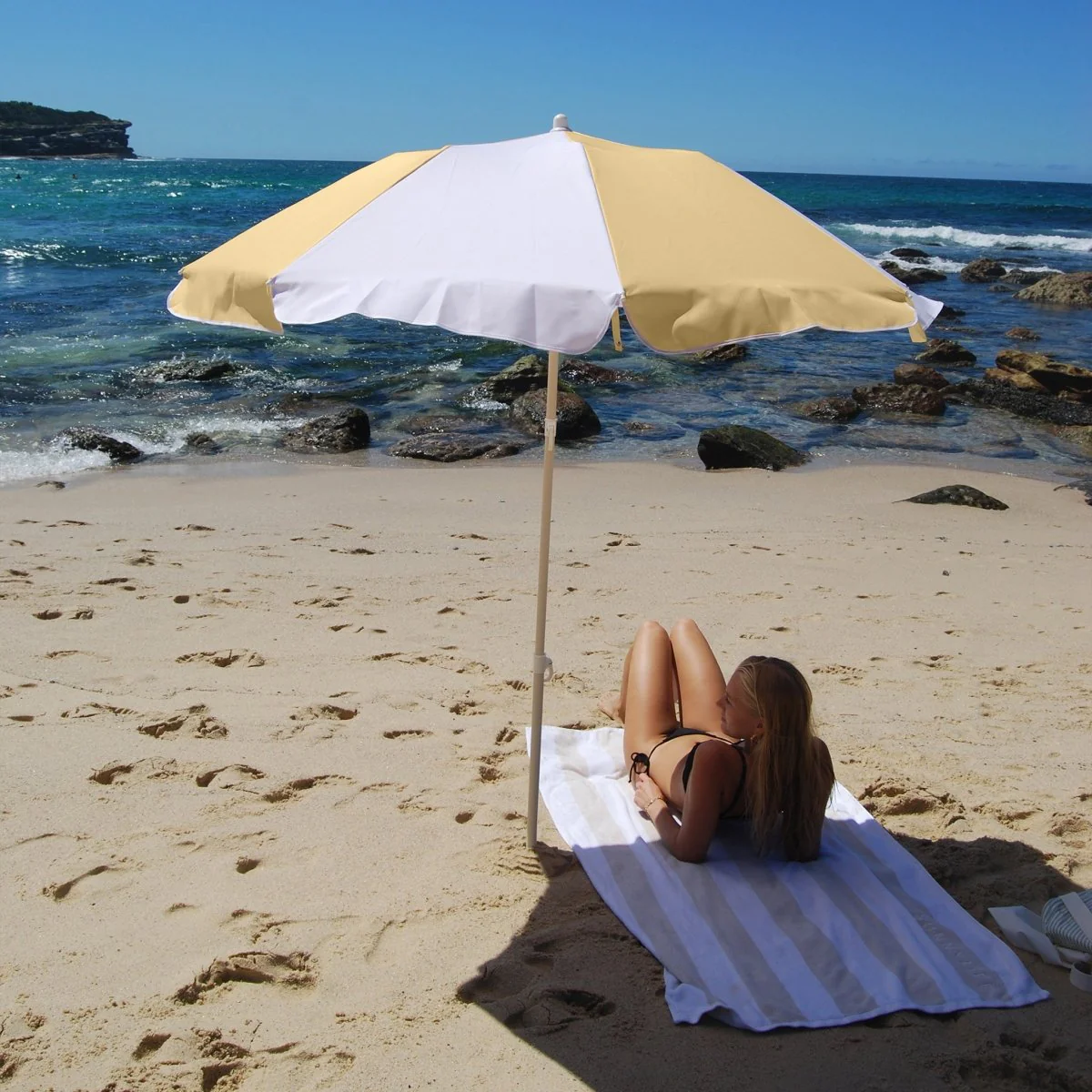 Compact Beach Umbrella - Butternut - Image 4
