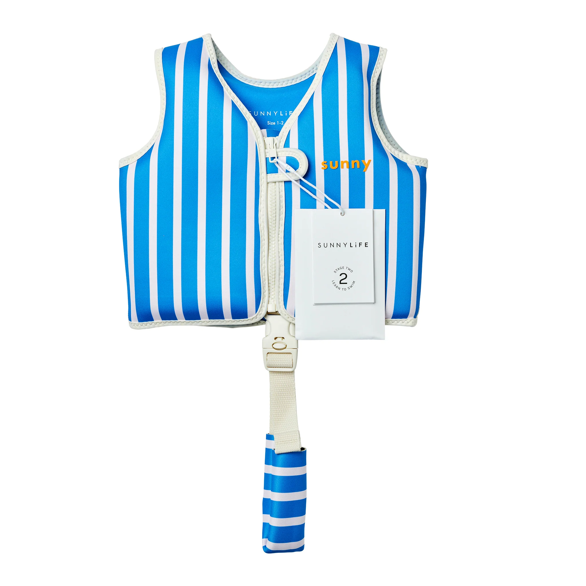 Kids Swim Vest 1-2 - Tino the Tiger Blue - Image 10