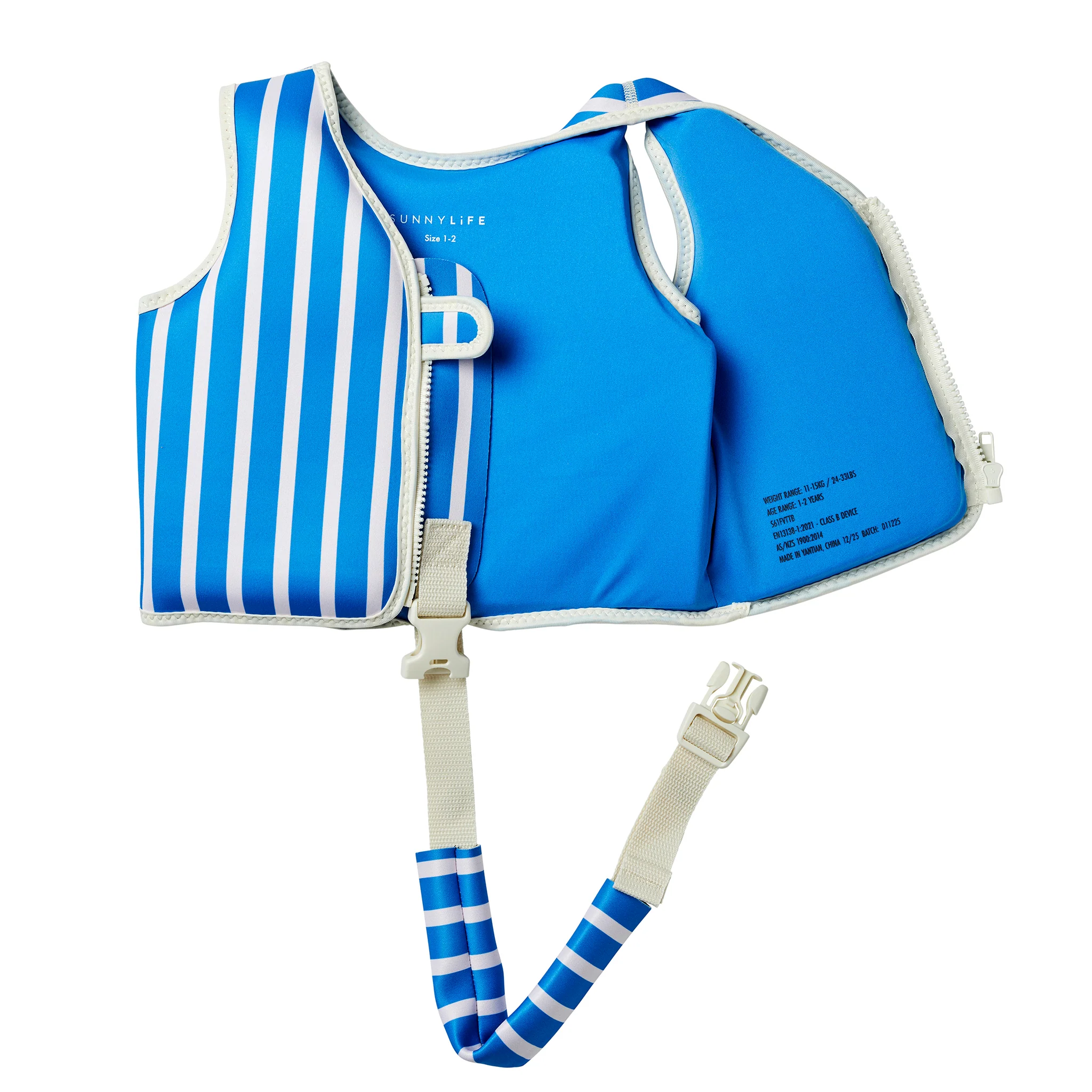 Kids Swim Vest 1-2 - Tino the Tiger Blue - Image 7
