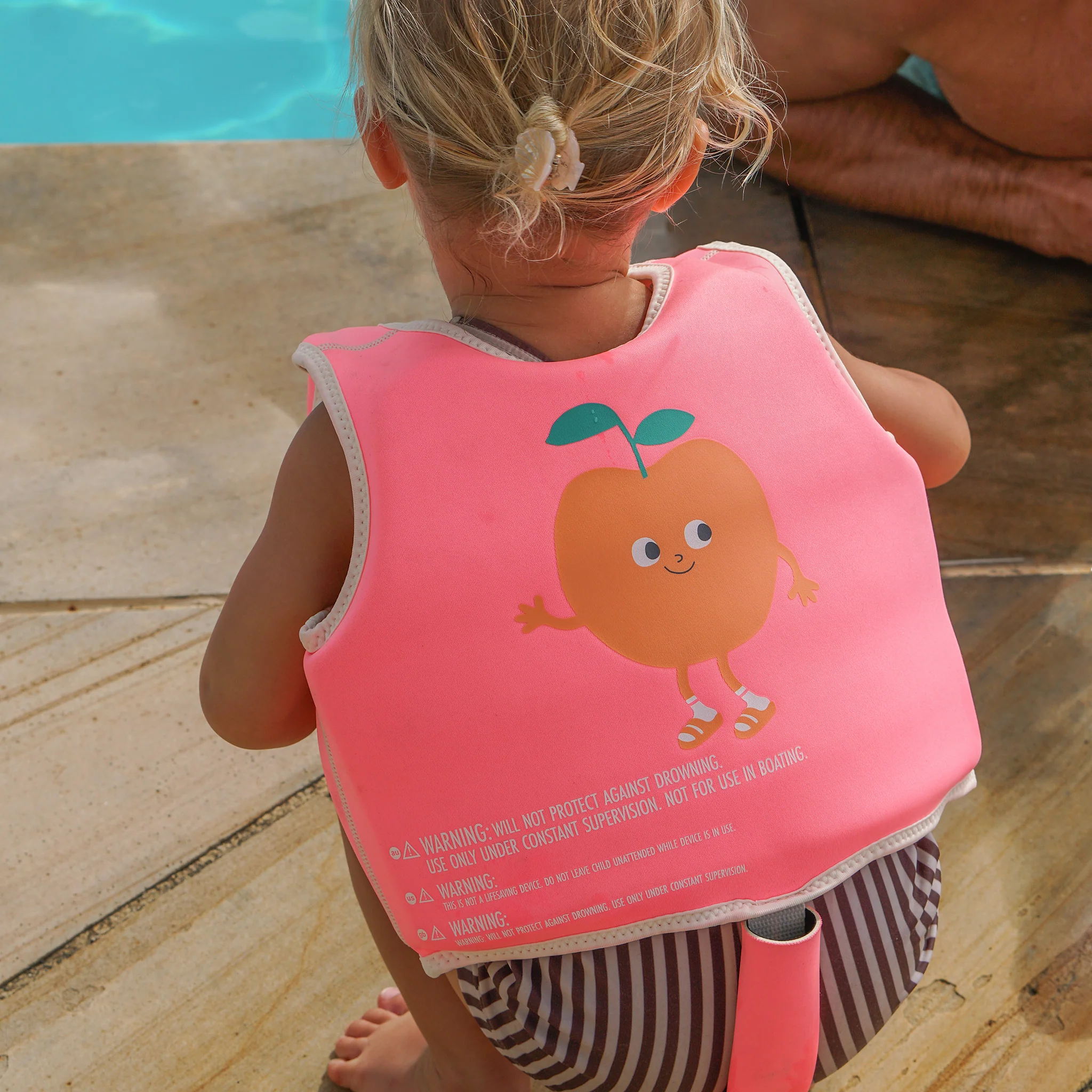 Kids Swim Vest 2-3 - Poppy the Peach - Image 4