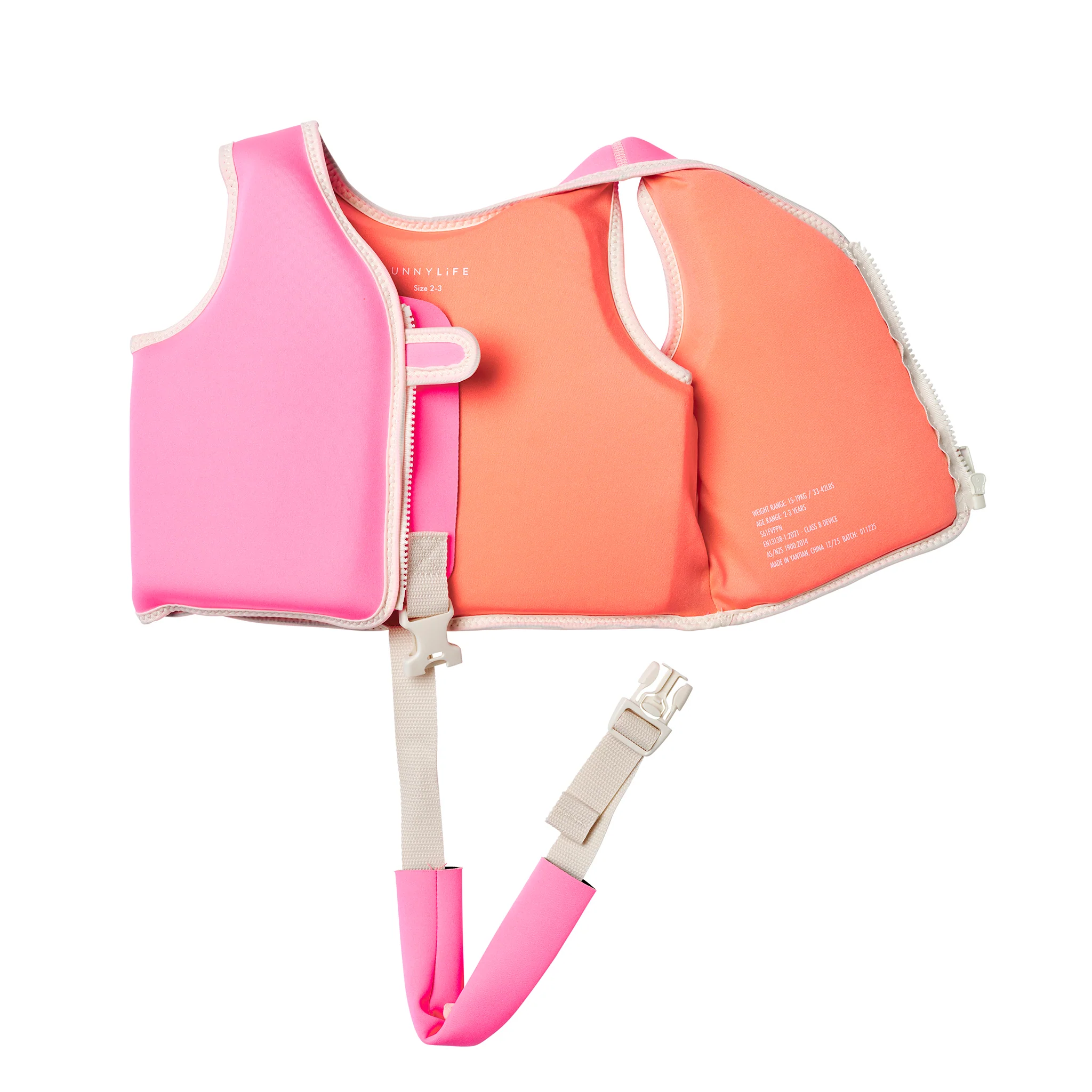 Kids Swim Vest 2-3 - Poppy the Peach - Image 6