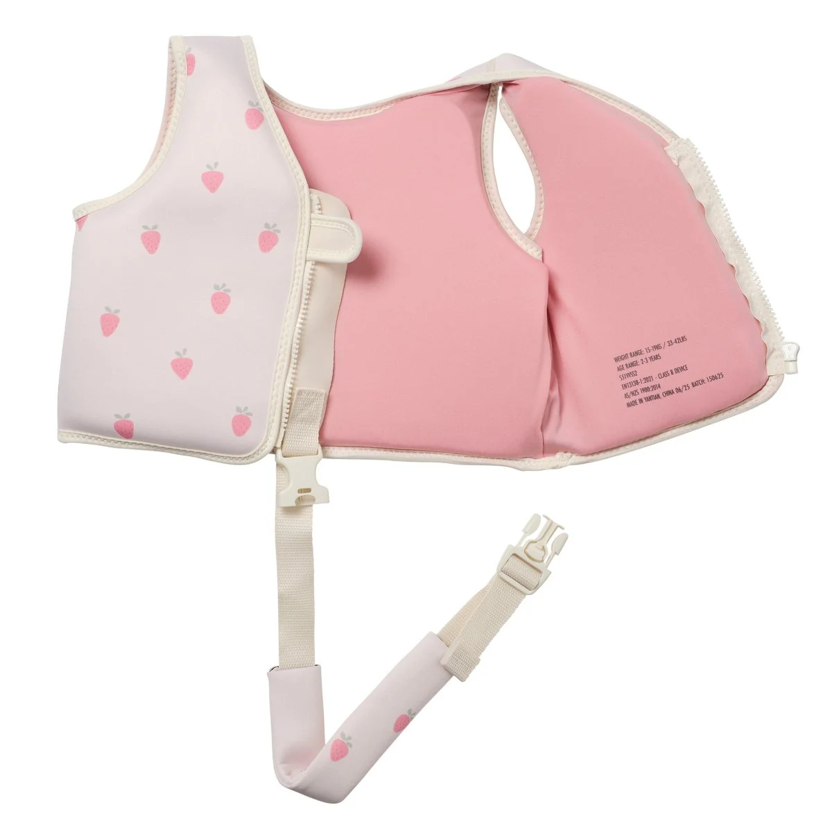 Kids Swim Vest 2-3 - Strawberry Sunshine - Image 3
