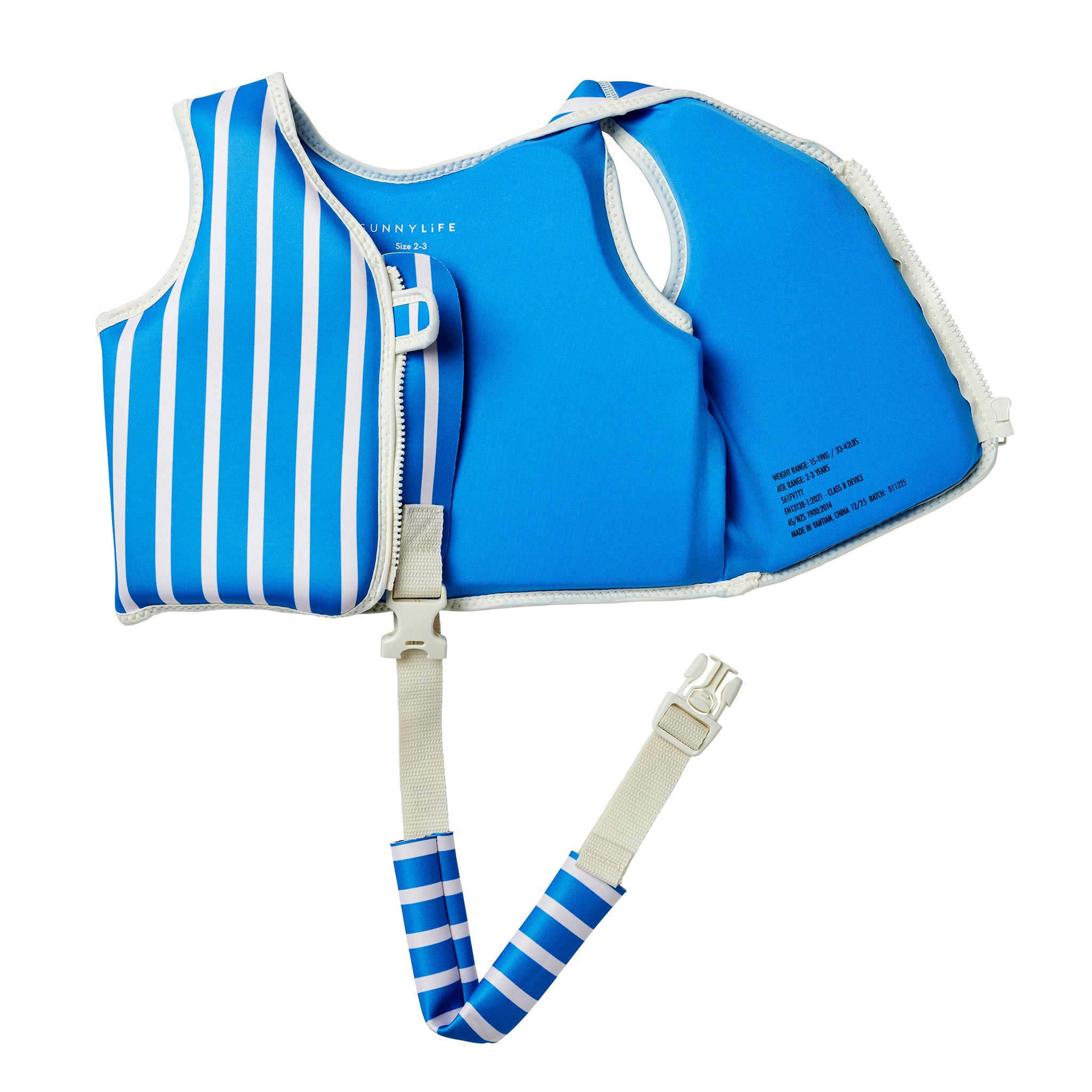 Kids Swim Vest 2-3 - Tino the Tiger Blue - Image 6