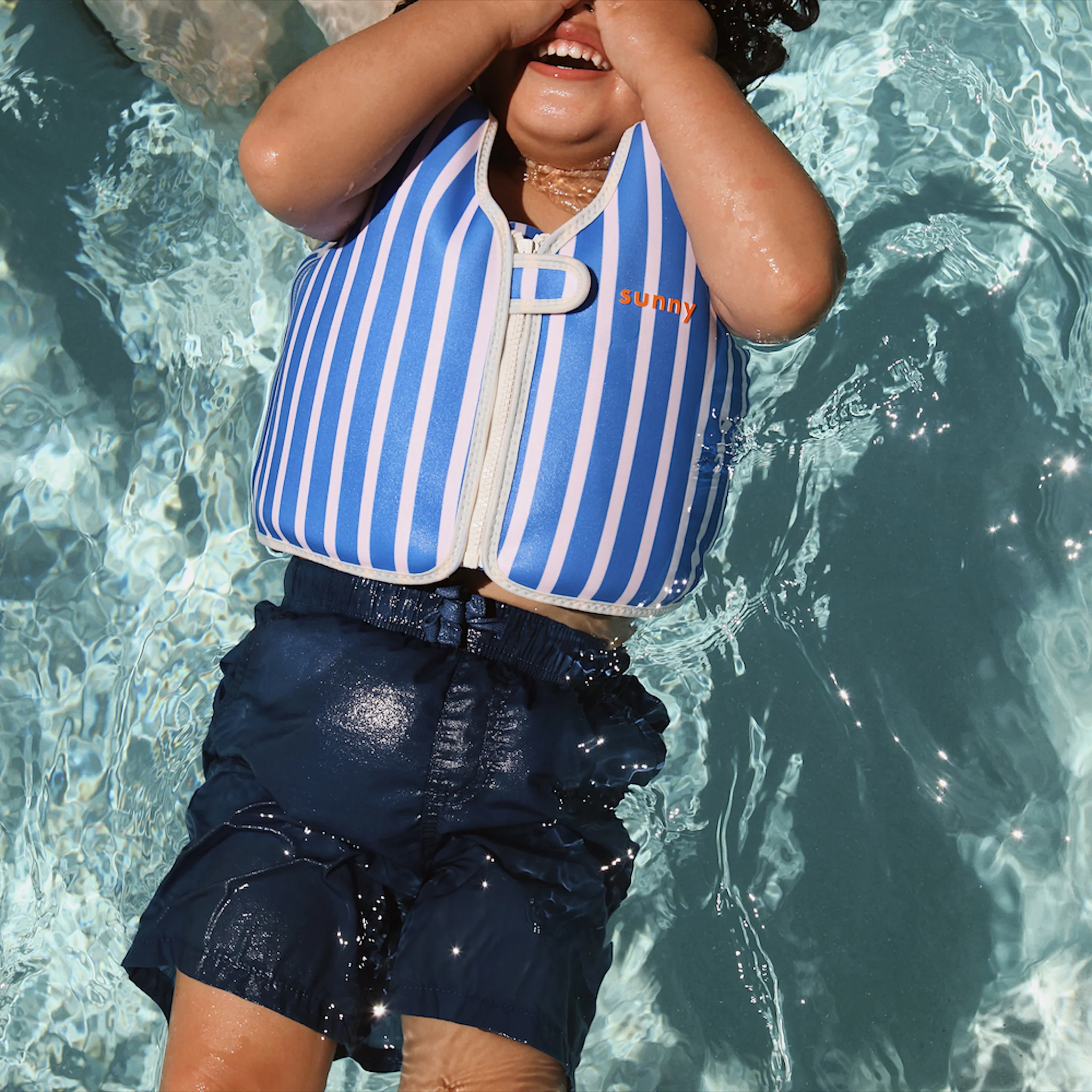 Kids Swim Vest 3-6 - Tino the Tiger Blue - Image 5