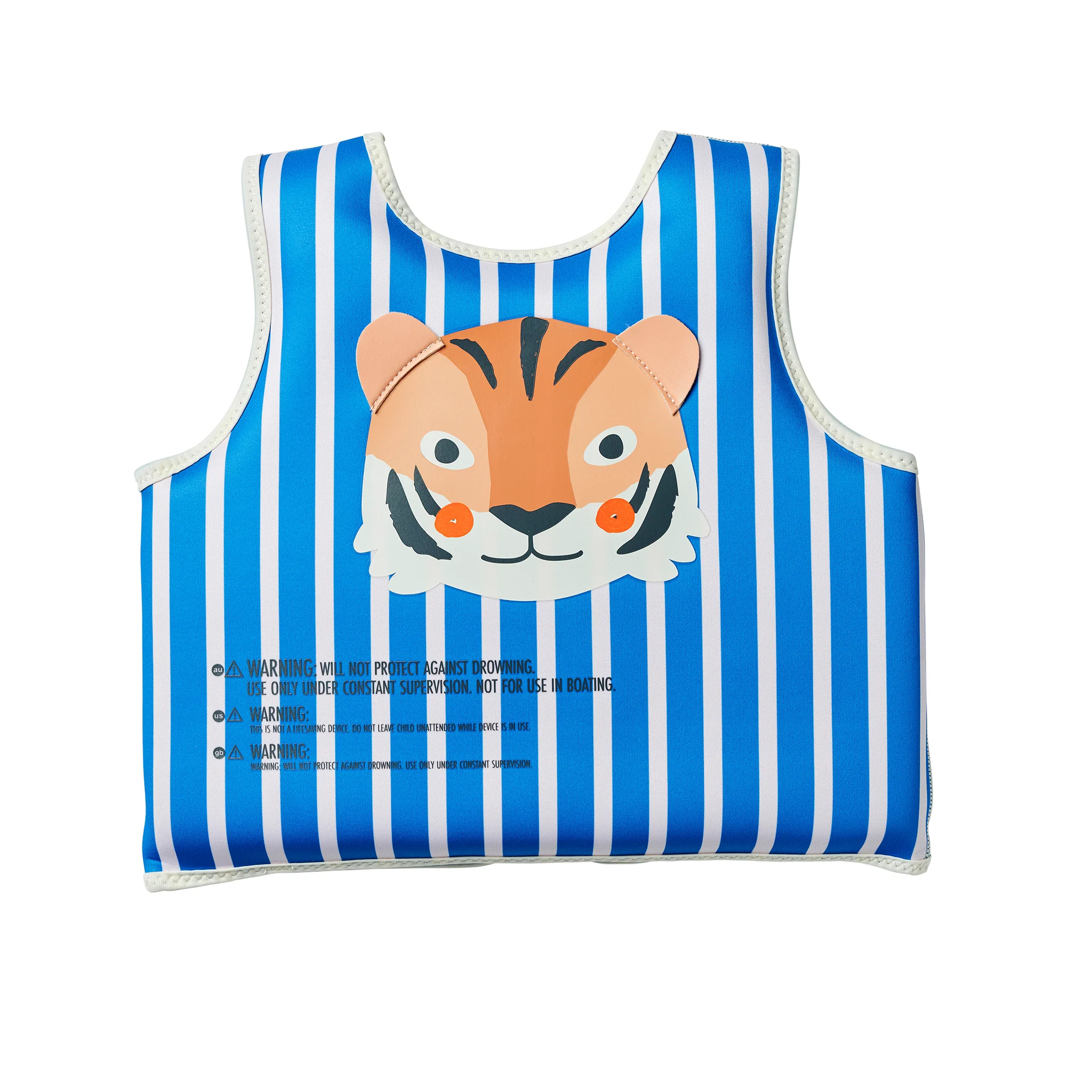 Kids Swim Vest 3-6 - Tino the Tiger Blue - Image 7