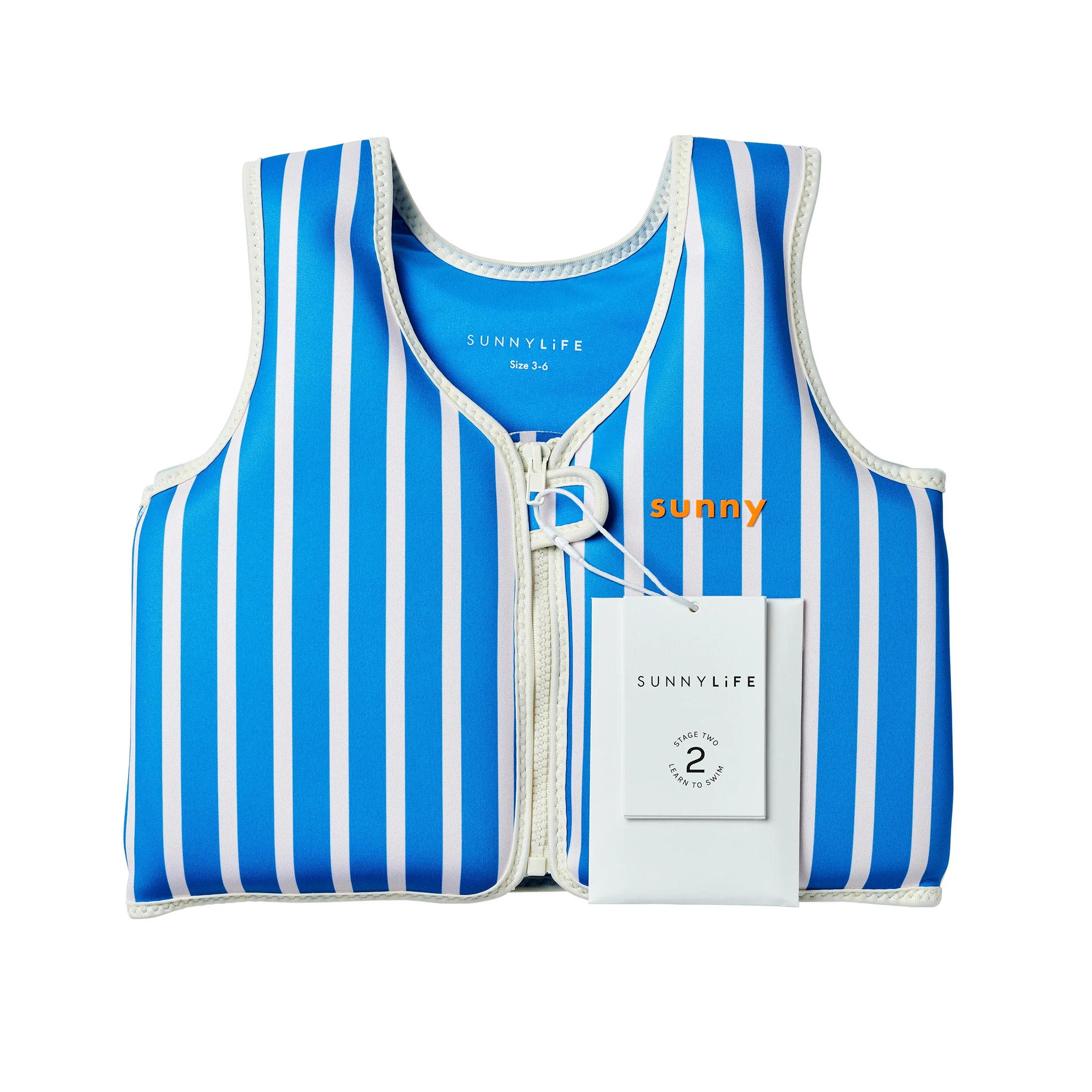 Kids Swim Vest 3-6 - Tino the Tiger Blue - Image 9