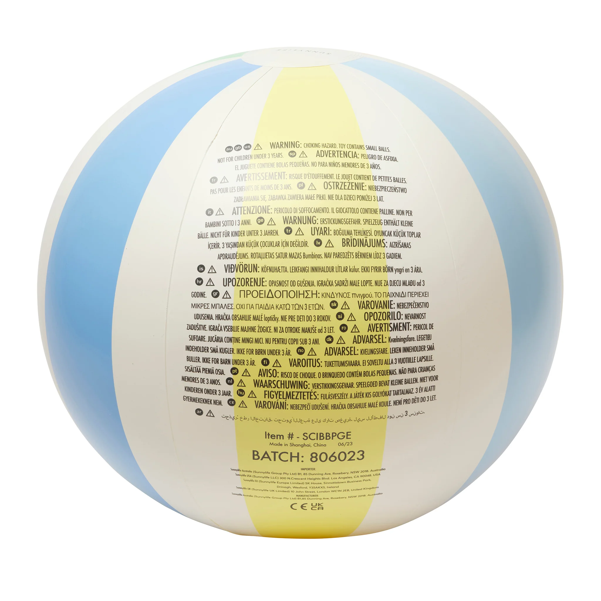 Inflatable Beach Ball - Gelato - Image 6