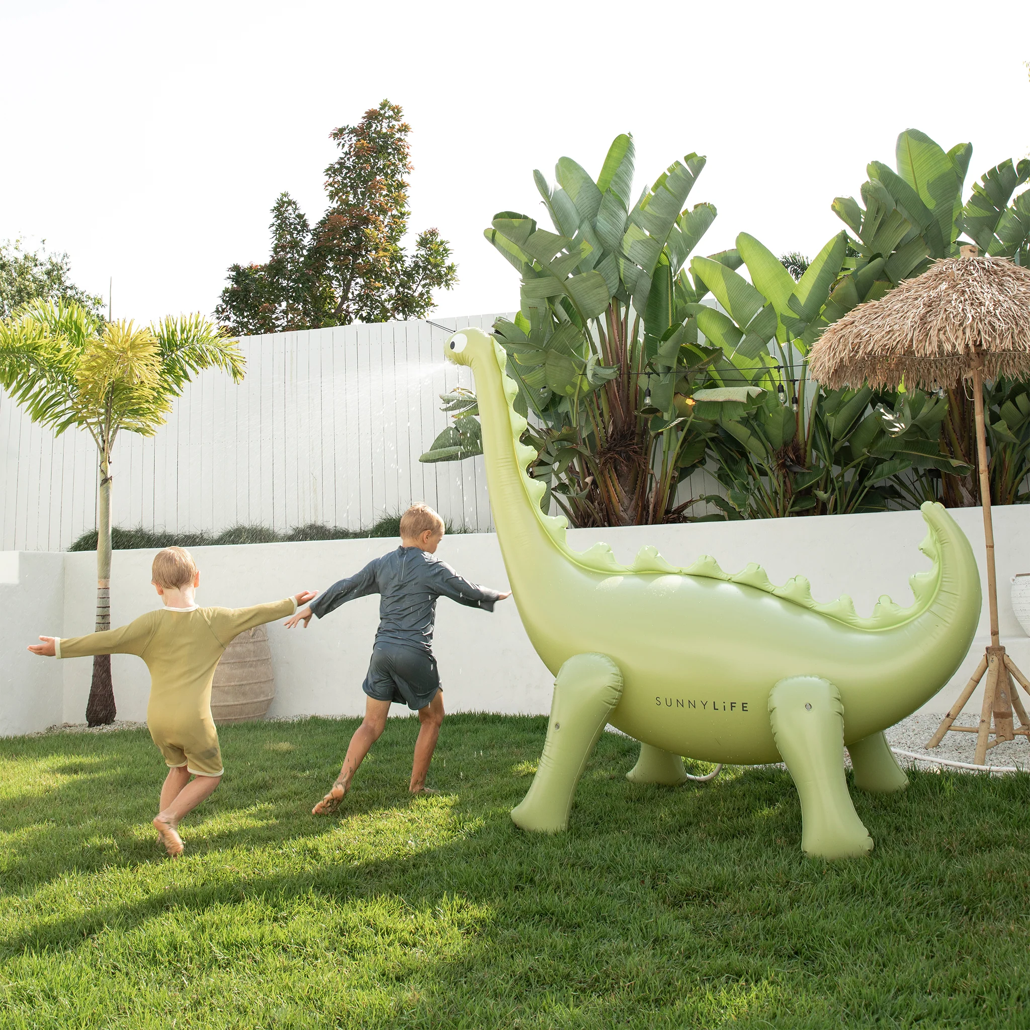 Inflatable Giant Dino Sprinkler - Green - Image 3