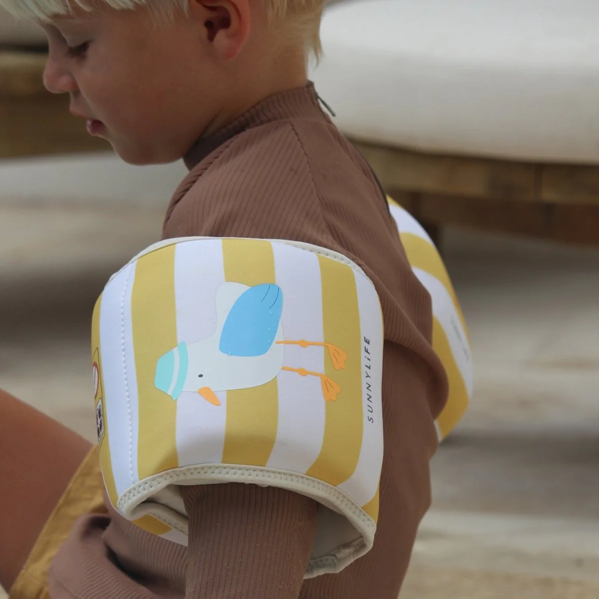 Kids Neoprene Arm Bands - Sammy the Seagull - Image 3