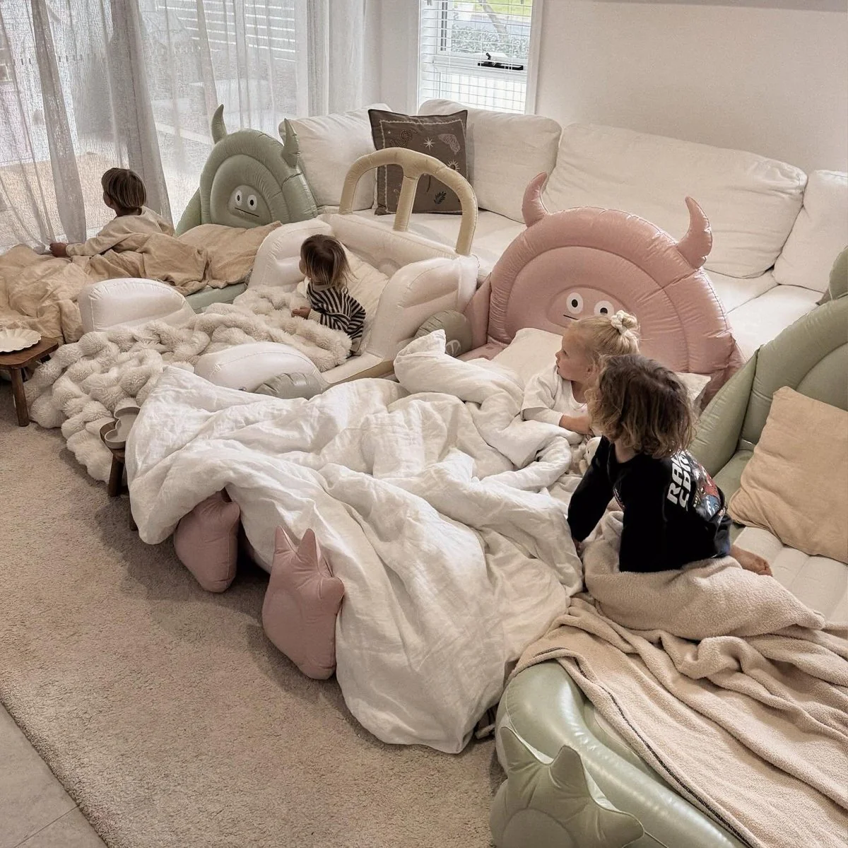 Kids Air Mattress - Monster Pink - Image 3