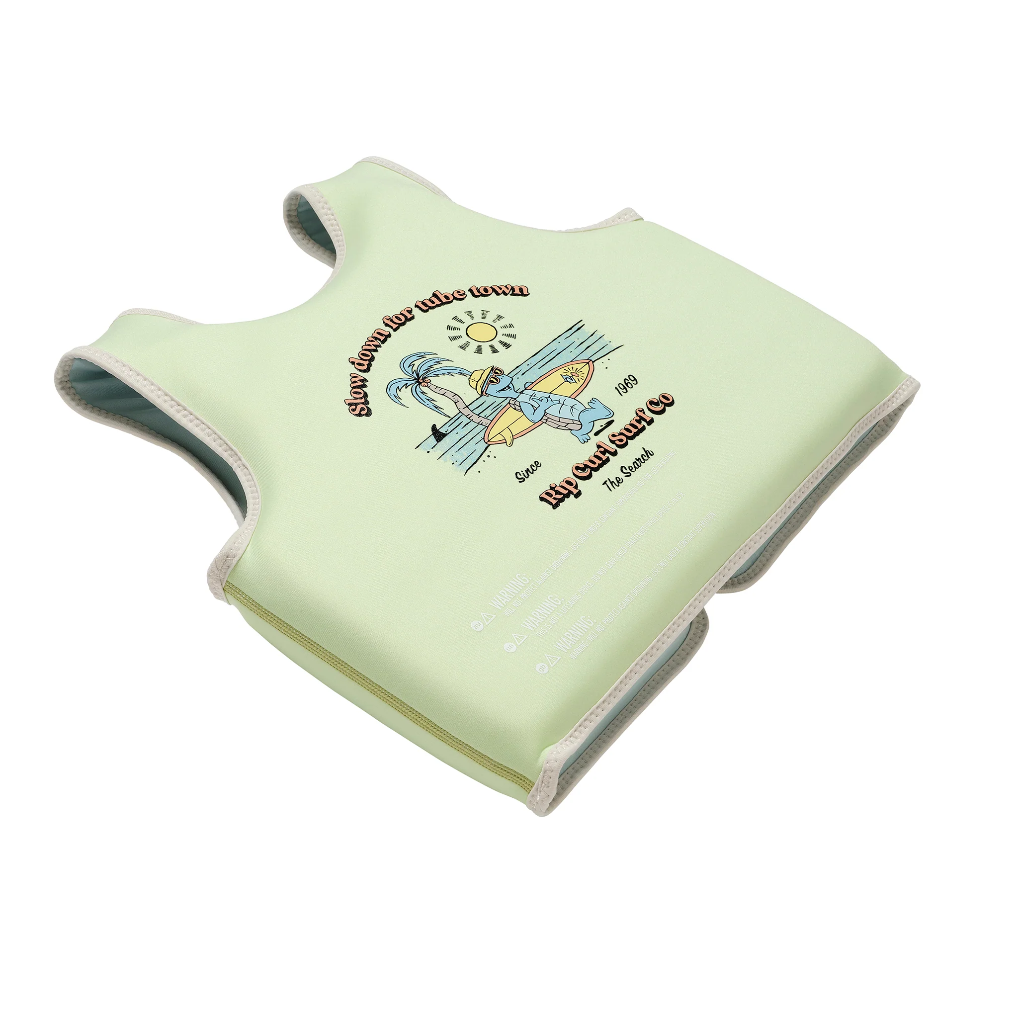 Kids Swim Vest 3-6 Shred Turtle Aqua - Image 6