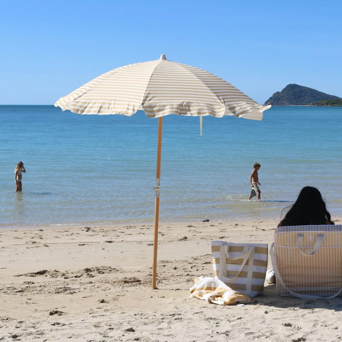Luxe Beach Umbrella - Butternut - Image 2