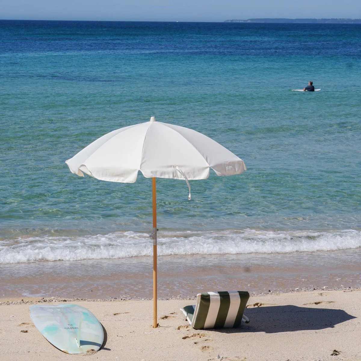 Luxe Beach Umbrella - Cream - Image 6