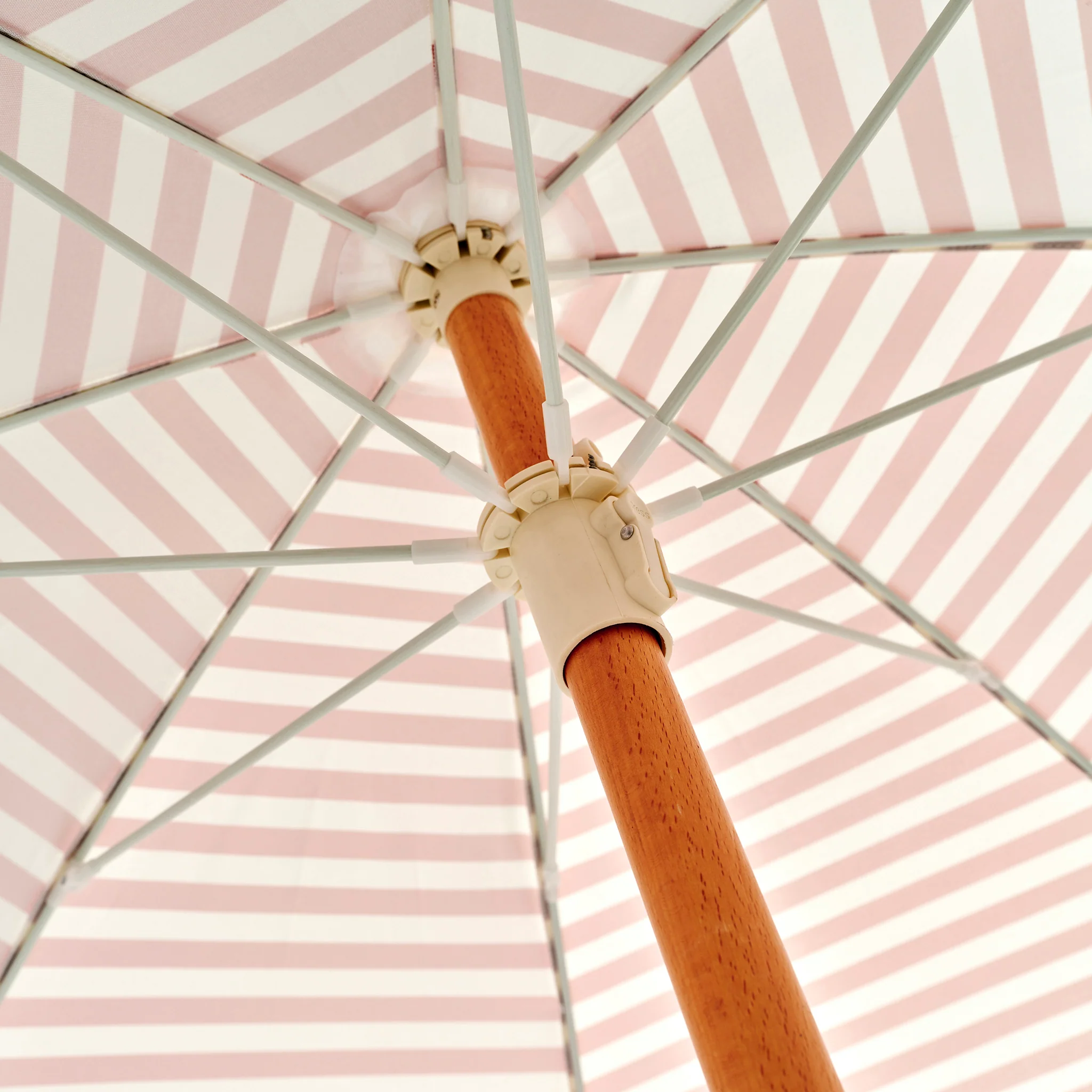 Luxe Beach Umbrella - Tierra Clay Stripe - Image 4