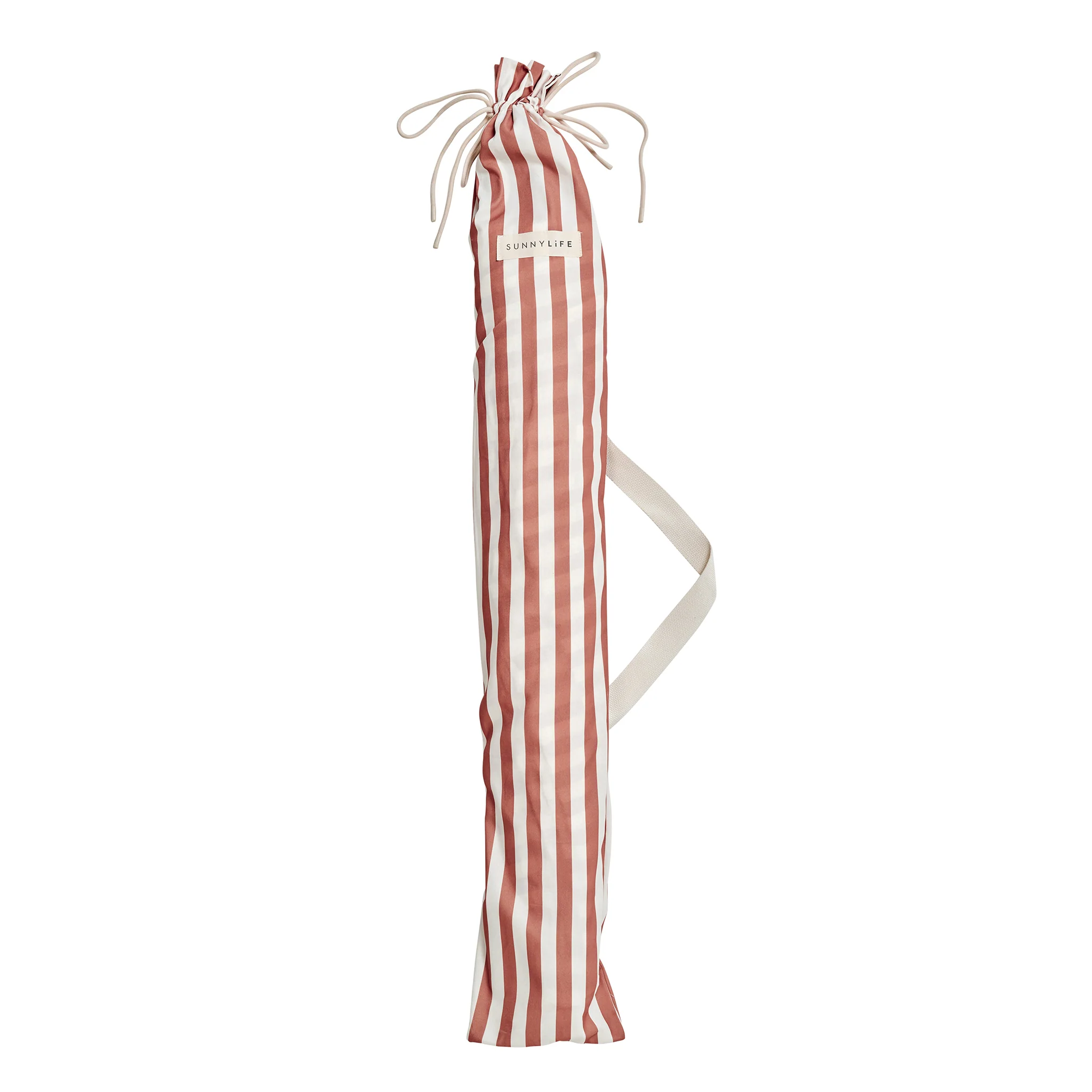 Luxe Beach Umbrella - Tierra Clay Stripe - Image 8