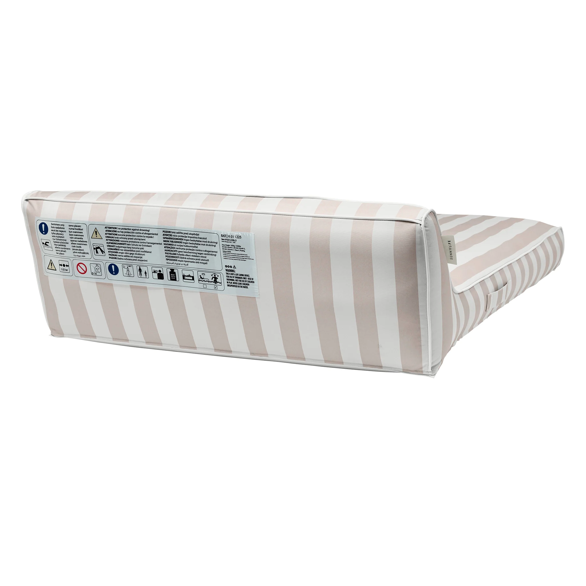 Luxe Double Lounger - Oyster Stripe - Image 6