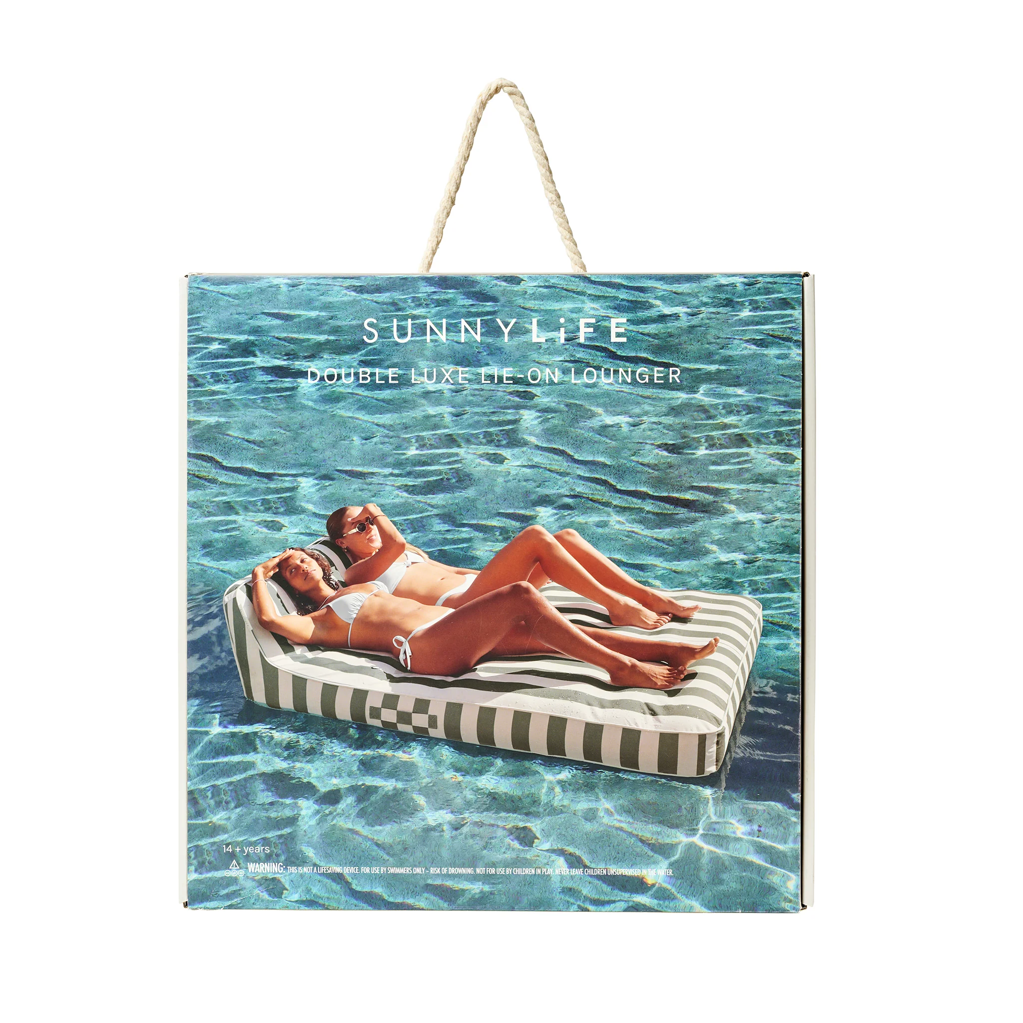 Luxe Double Lounger - Seagrass Stripe - Image 8