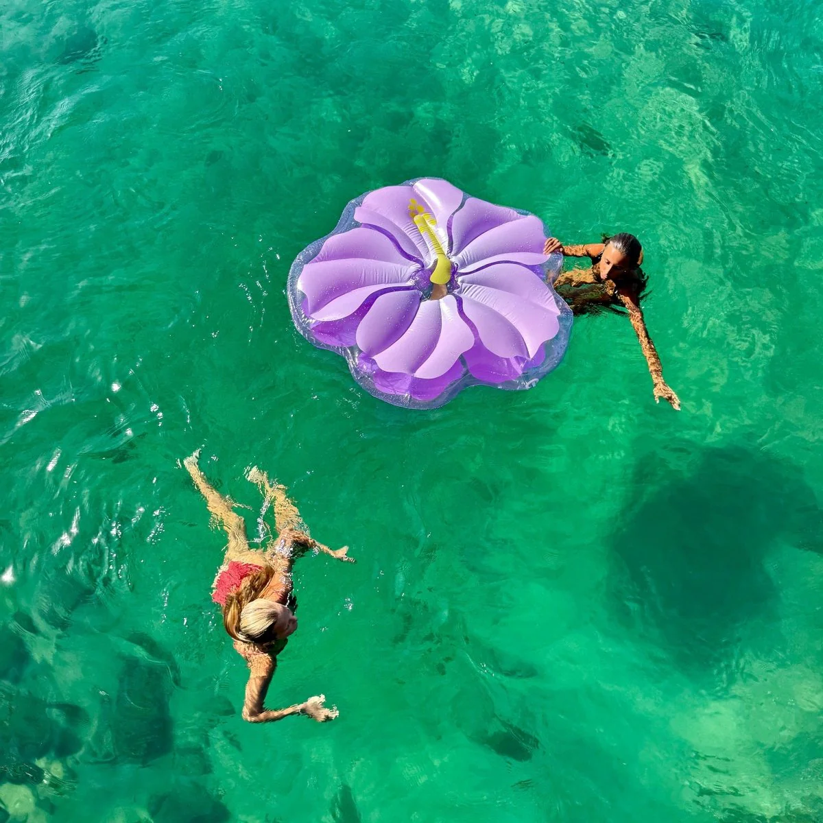Luxe Lie-On Float - Hibiscus - Image 3