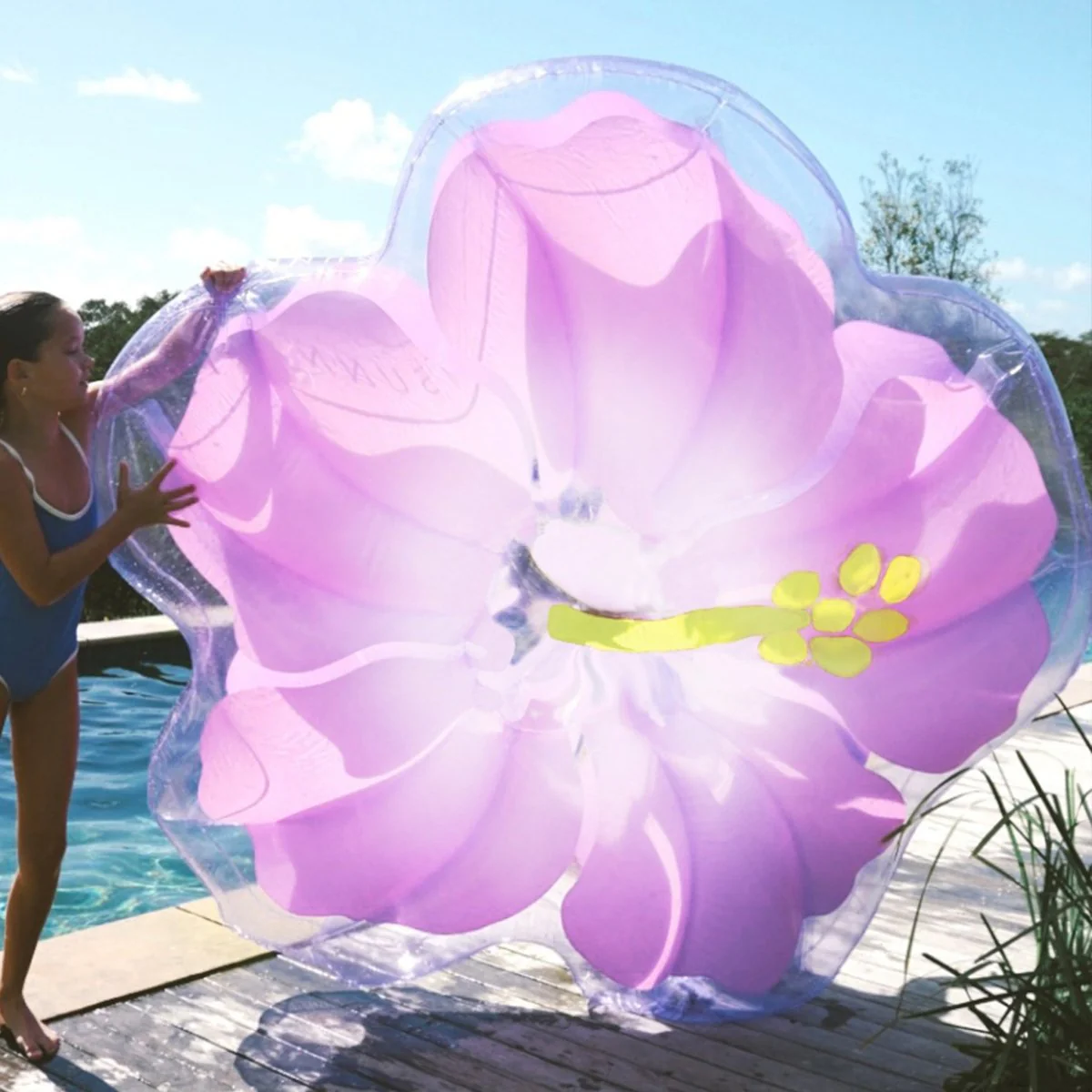 Luxe Lie-On Float - Hibiscus - Image 5