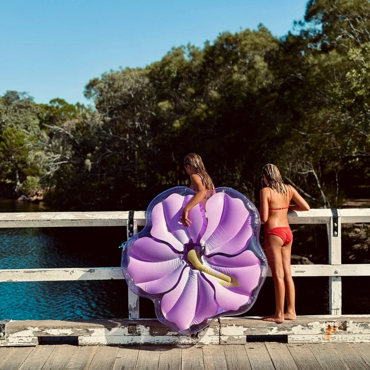 Luxe Lie-On Float - Hibiscus - Image 6