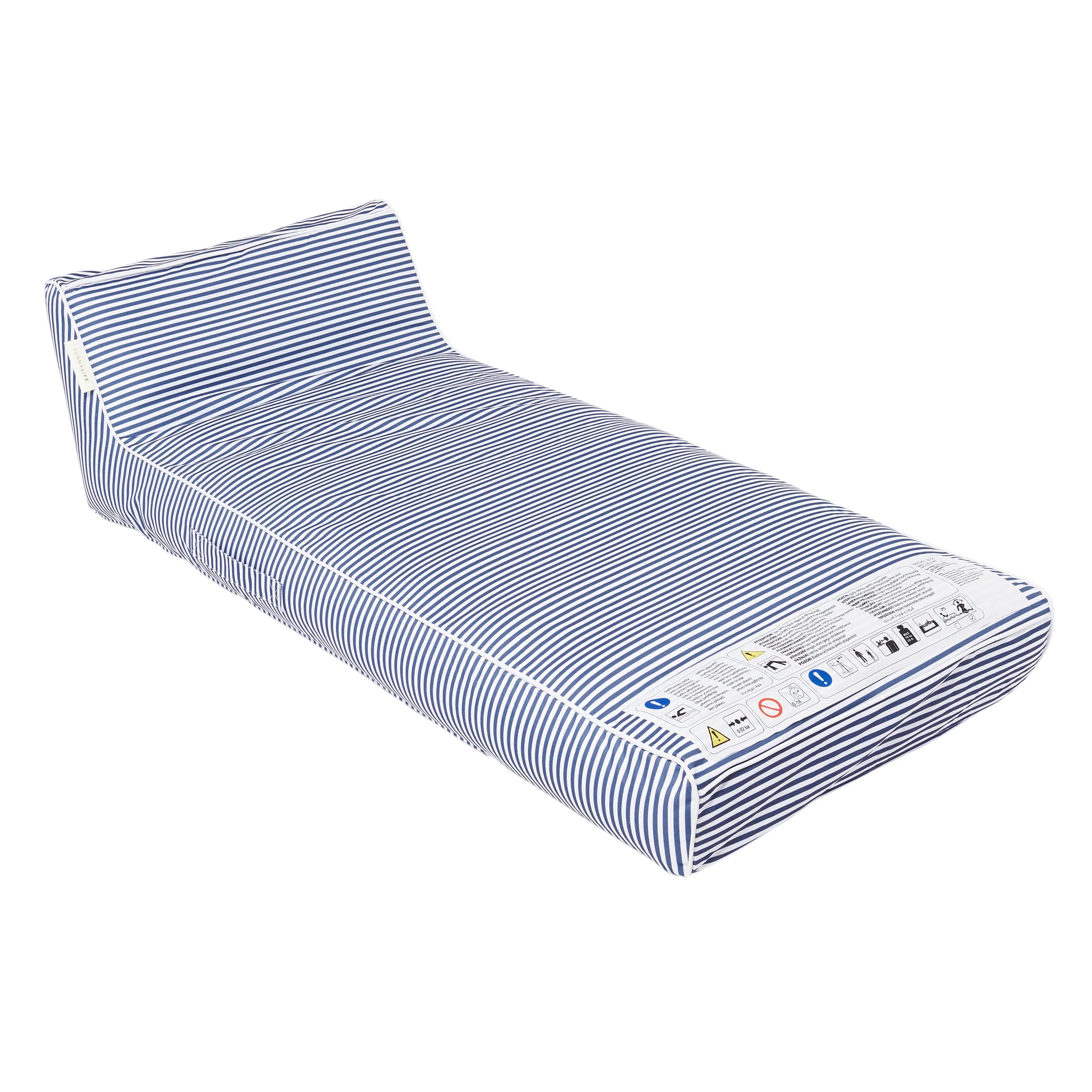 Luxe Lie-On Lounger - Navy Stripe - Image 8