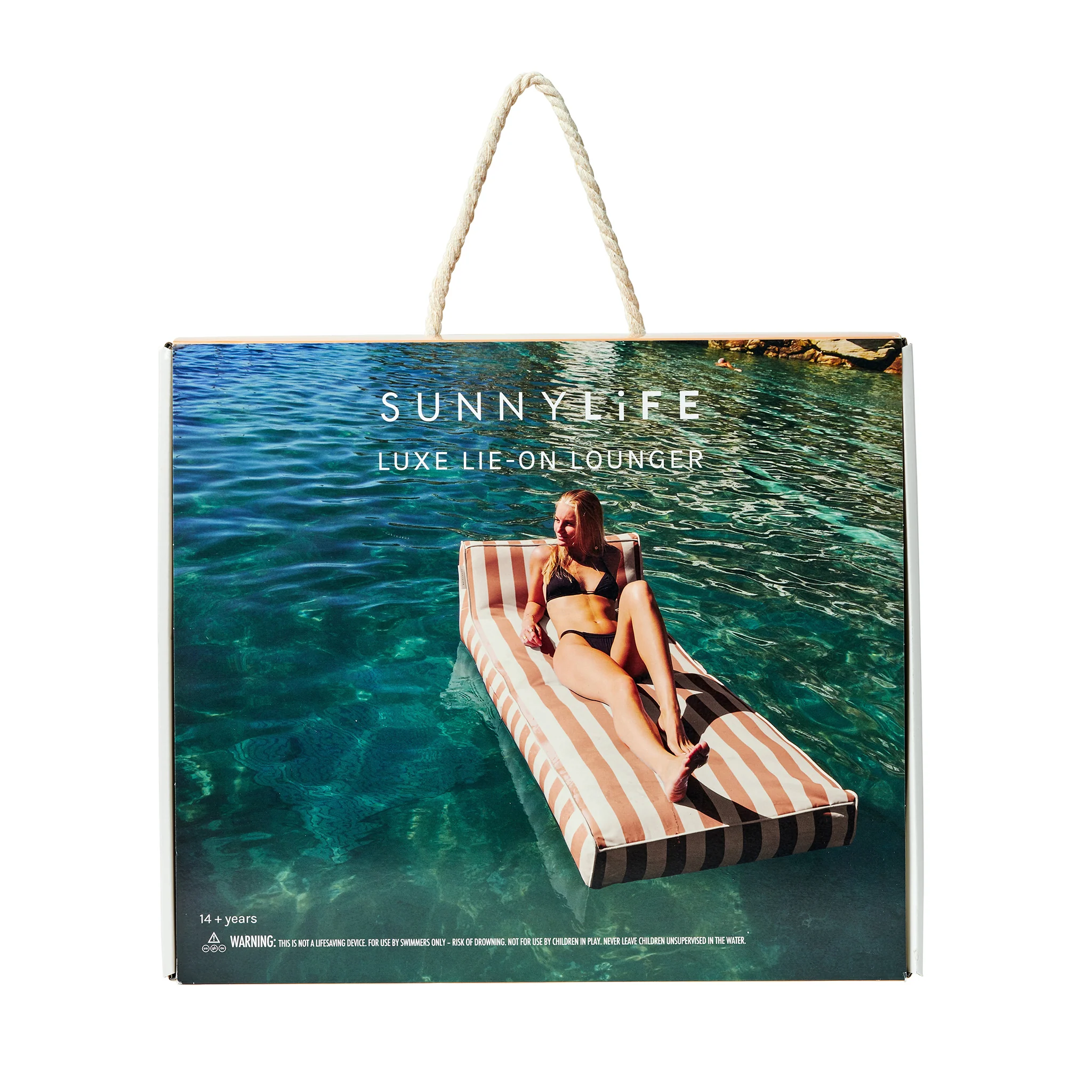 Luxe Lie-On Lounger - Tierra Clay Stripe - Image 10