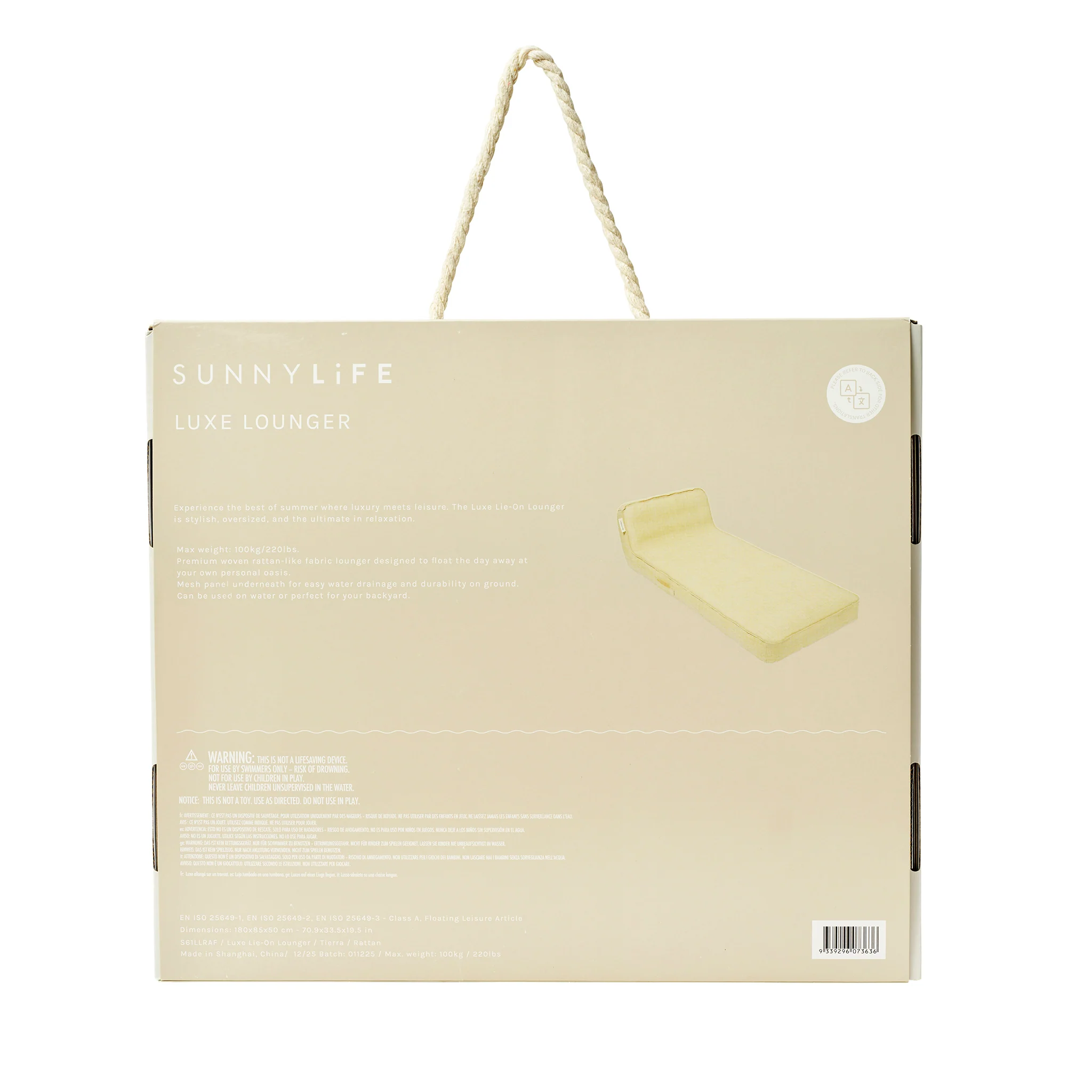 Luxe Lie-On Lounger - Rattan - Image 11