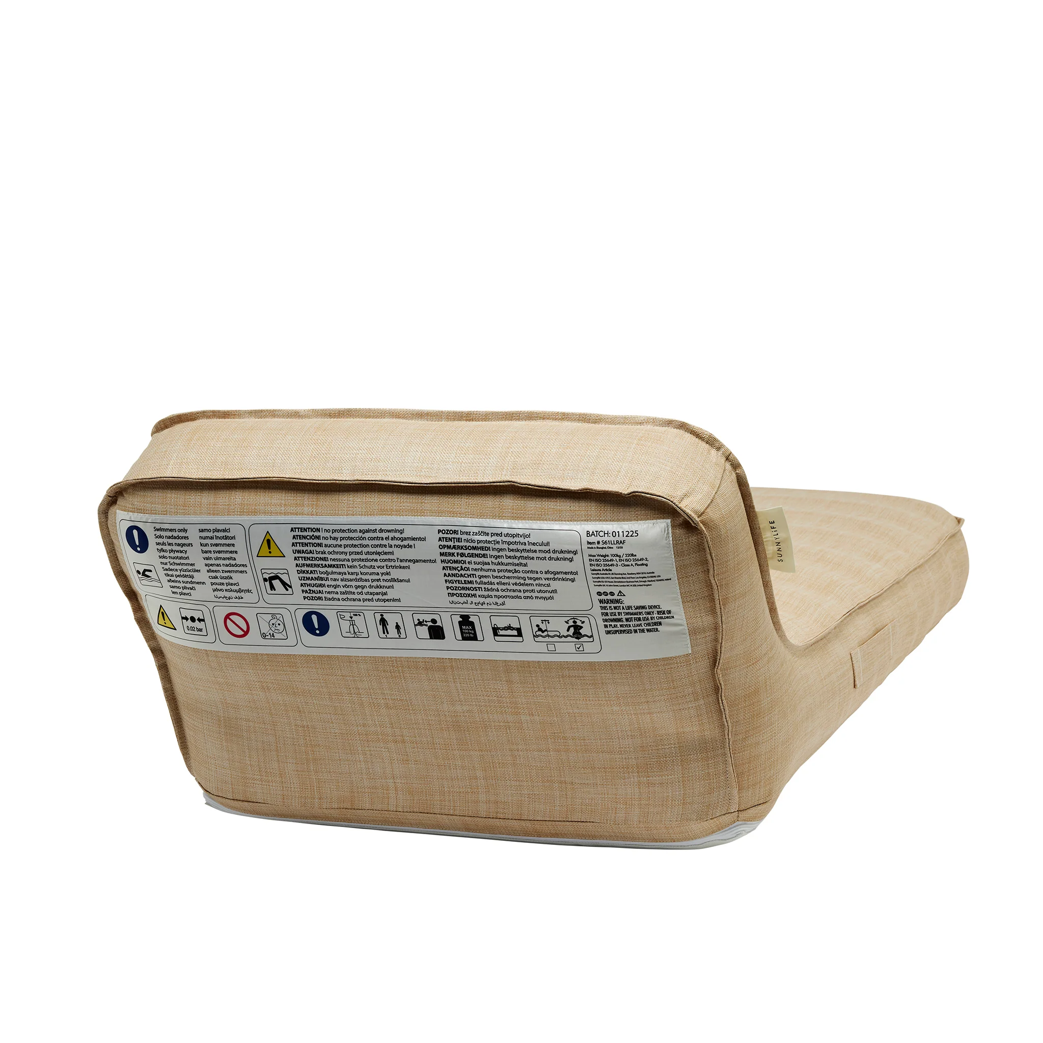 Luxe Lie-On Lounger - Rattan - Image 9