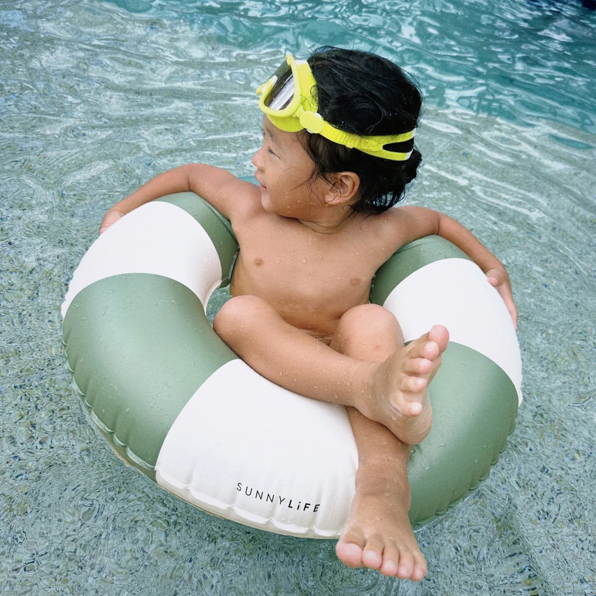 Mini Tube Pool Ring - Olive - Image 3