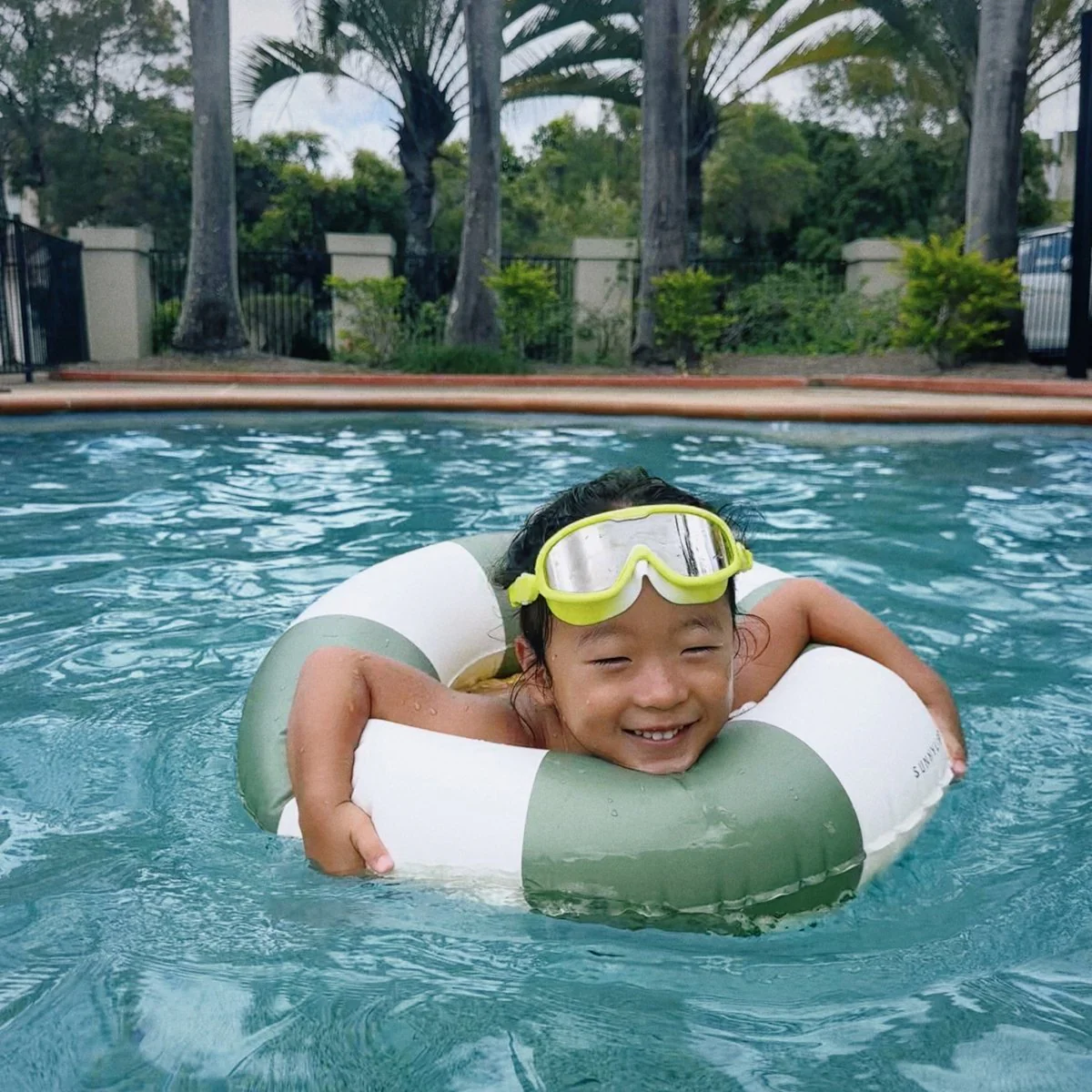 Mini Tube Pool Ring - Olive - Image 5