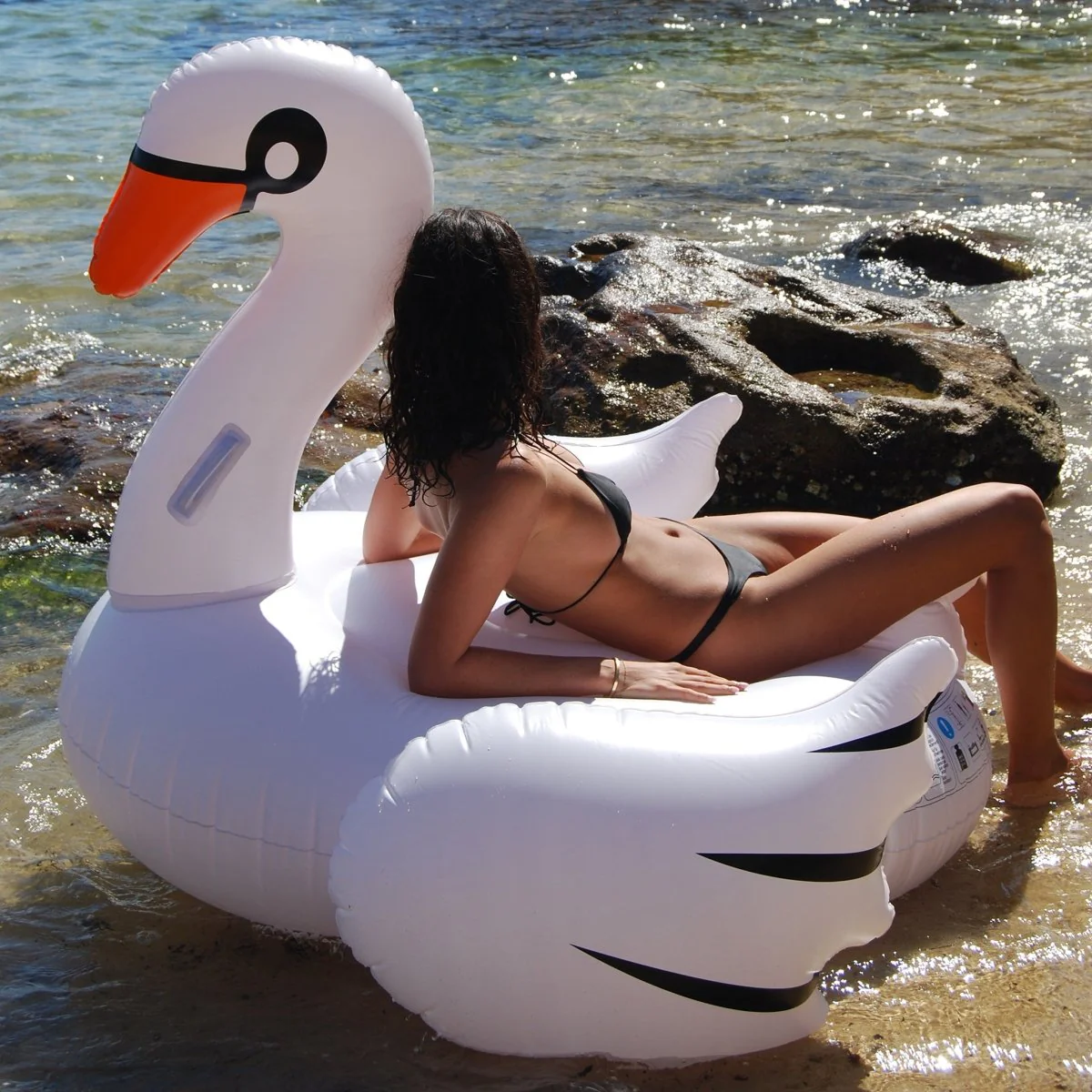 Original Luxe Ride-On Float Swan - Image 6