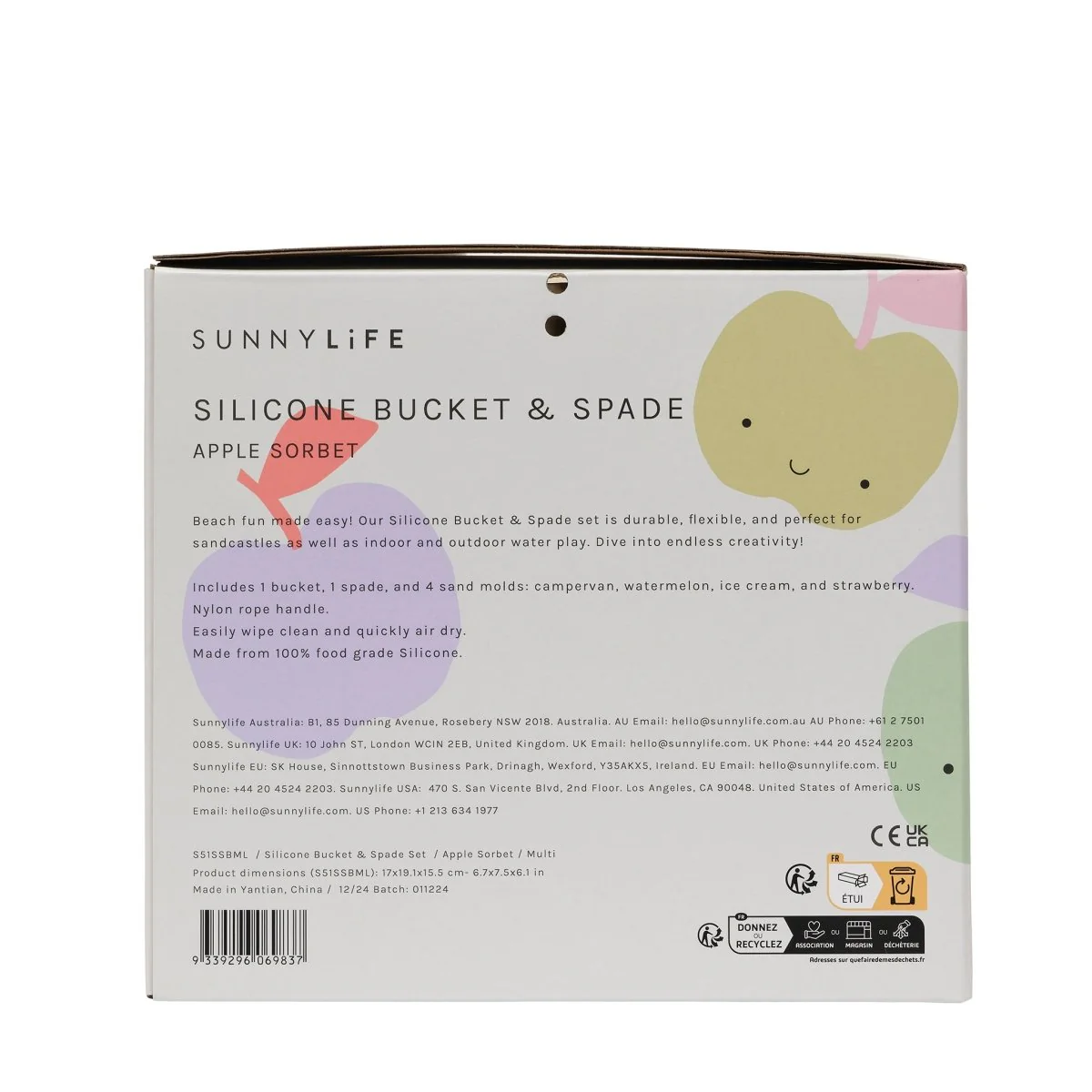 Silicone Bucket & Spade Set - Apple Sorbet - Image 8
