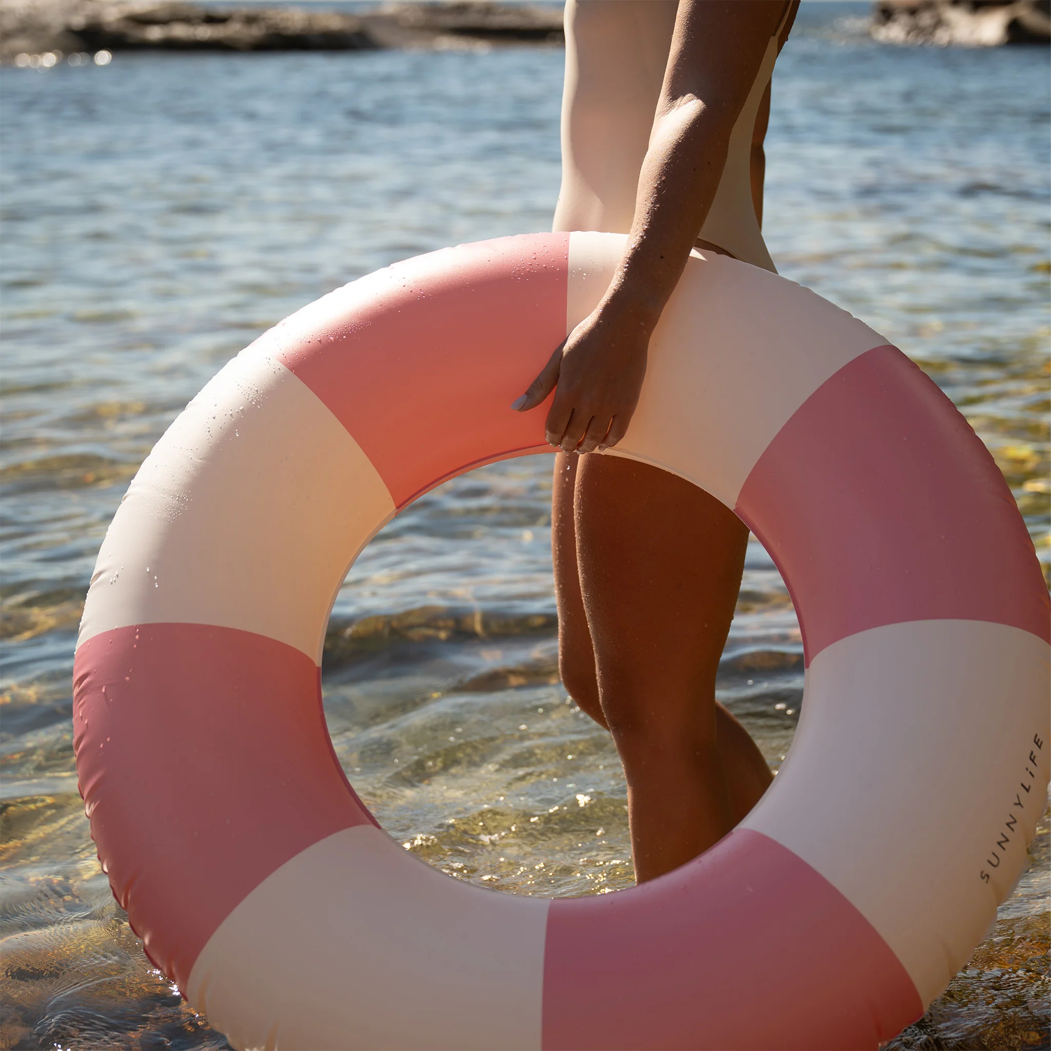 Slim Tube Pool Ring - Blush - Image 3