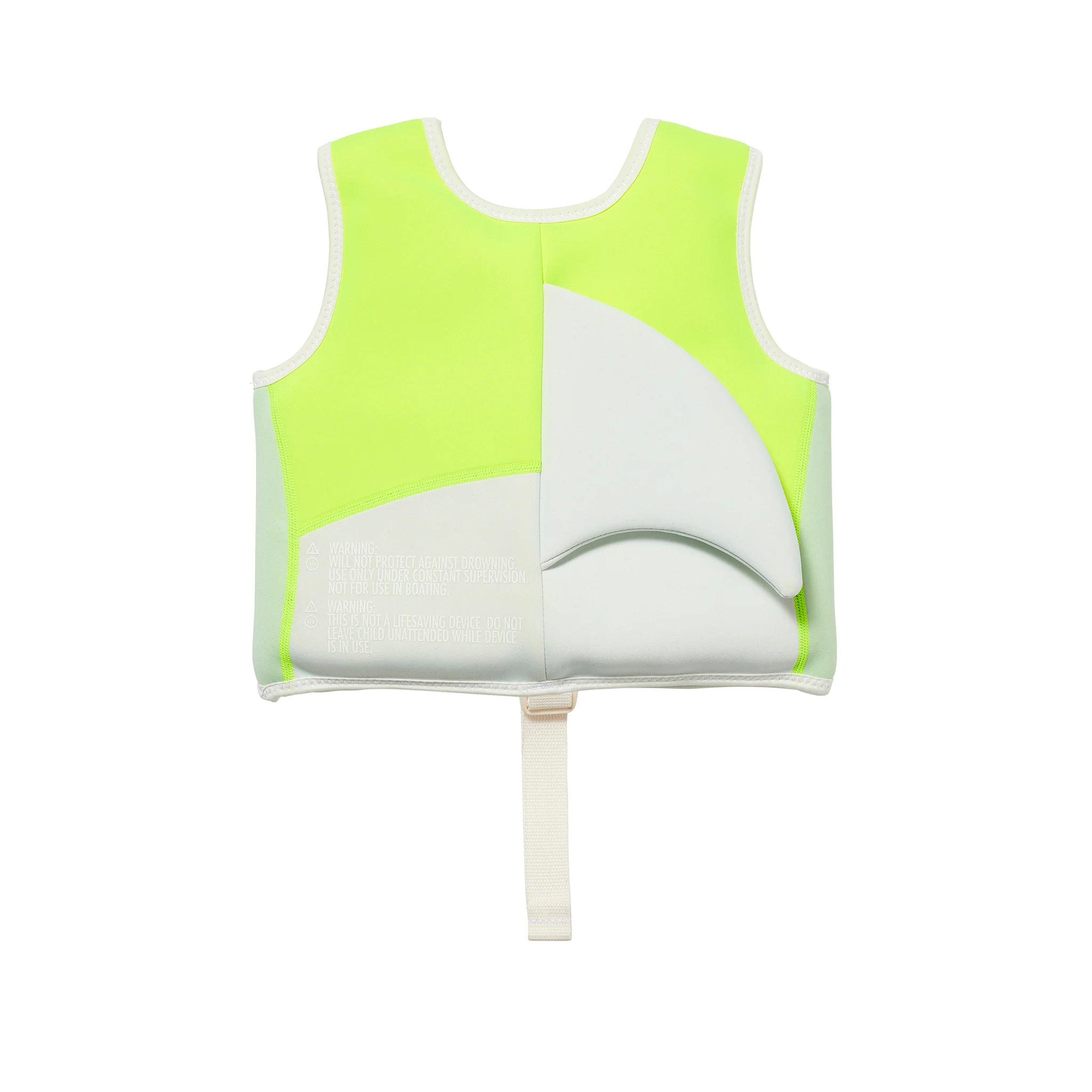 Swim Vest 1-2 - Shark Tribe Blue Neon Citrus - Image 7